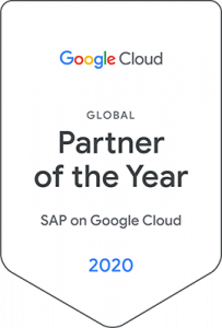 Google Cloud - Partner of the Year - Global - SAP on Google Cloud - badge