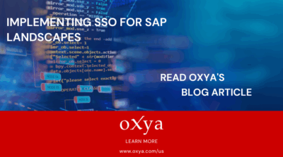 Implementing SSO for SAP landscapes