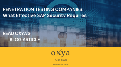 Penetration Testing Companies: Effective SAP Security